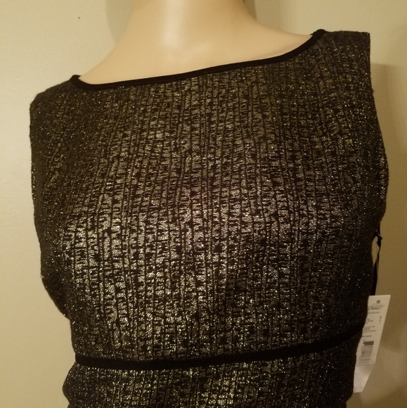 Alex Marie black and golden dress size 4 - Picture 3 of 5